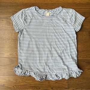 Ruffle trim tee